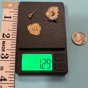 14k gold and diamond Earrings